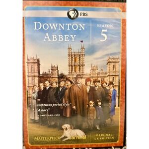 PBS Downton Abbey Season 5 DVD 3-Disc Set UK Edition Excellent Condition TV-PG